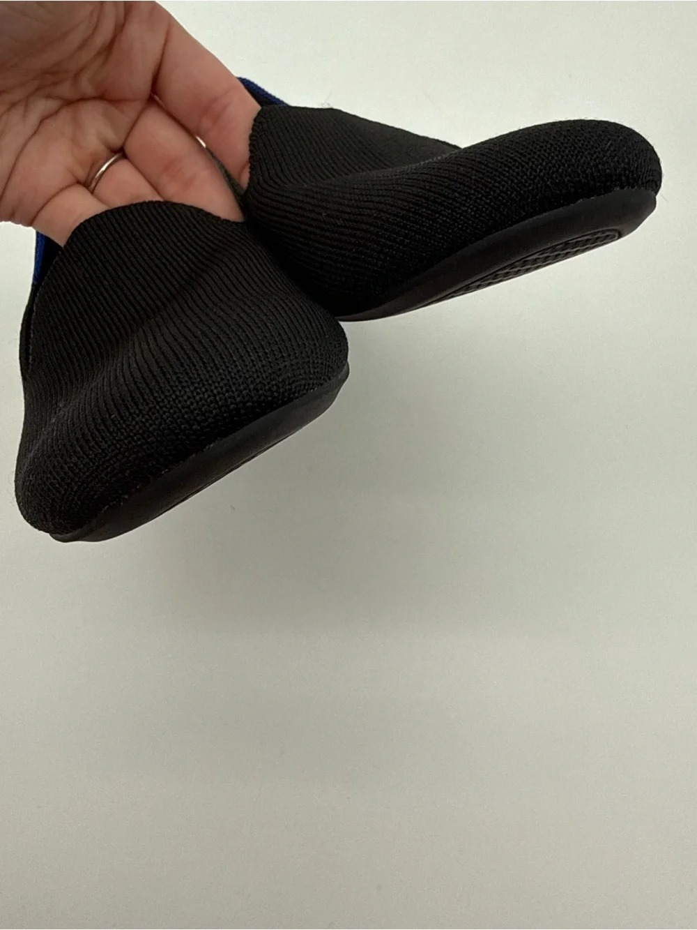 Rothy's The Loafer Black Flats Size 7.5 Womens Classic Knit